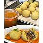 Bio Gefüllte Knödel in Paprikasauce